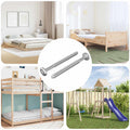 vidaXL Wkręty Drewniane 2 pcs Srebrny M6 x 70 mm Stal
