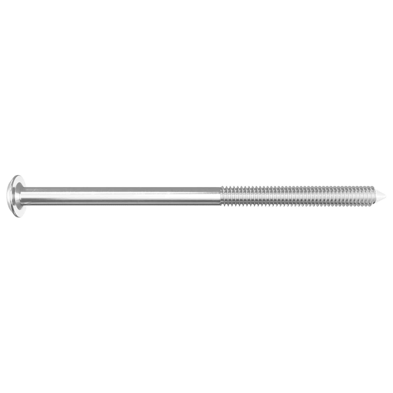 vidaXL Śruby meblowe 12 pcs Srebrny M6 x 100 mm Stal