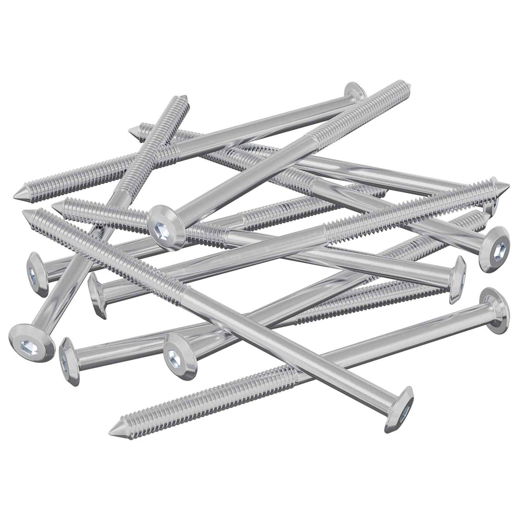 vidaXL Śruby meblowe 1000 pcs Srebrny Stal