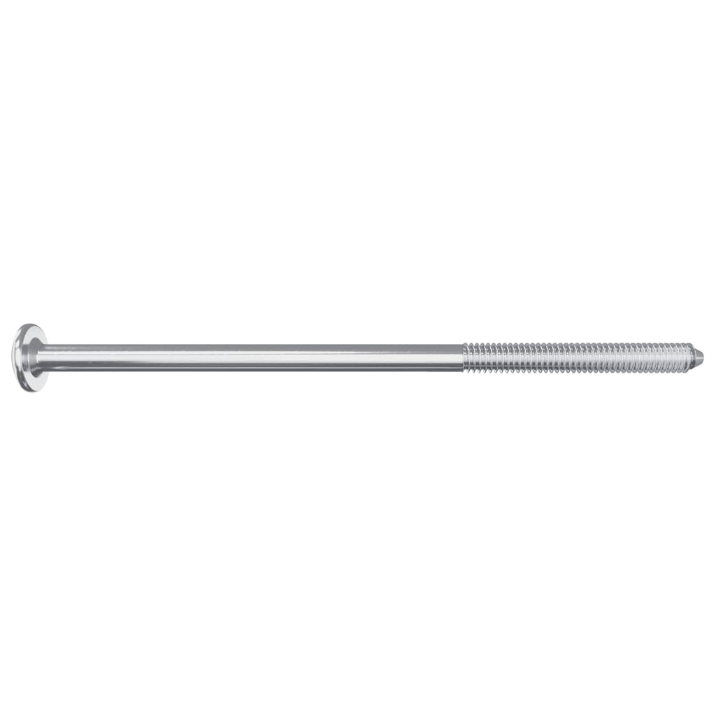 vidaXL Śruby meblowe 2 pcs Srebrny M6 x 120 mm Stal