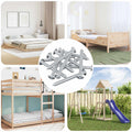 vidaXL Śruba 12 pcs Srebrny M6 x 60 mm Stal