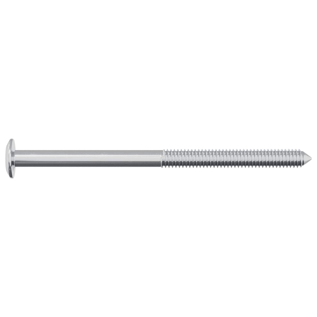 vidaXL Śruba 2 pcs Srebrny M6 x 85 mm Stal