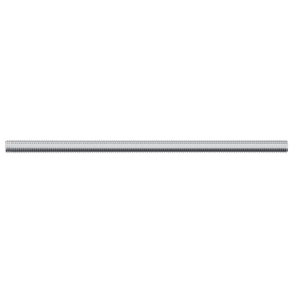 vidaXL Pręty gwintowane 12 pcs Srebrny M6 x 120 mm Metal