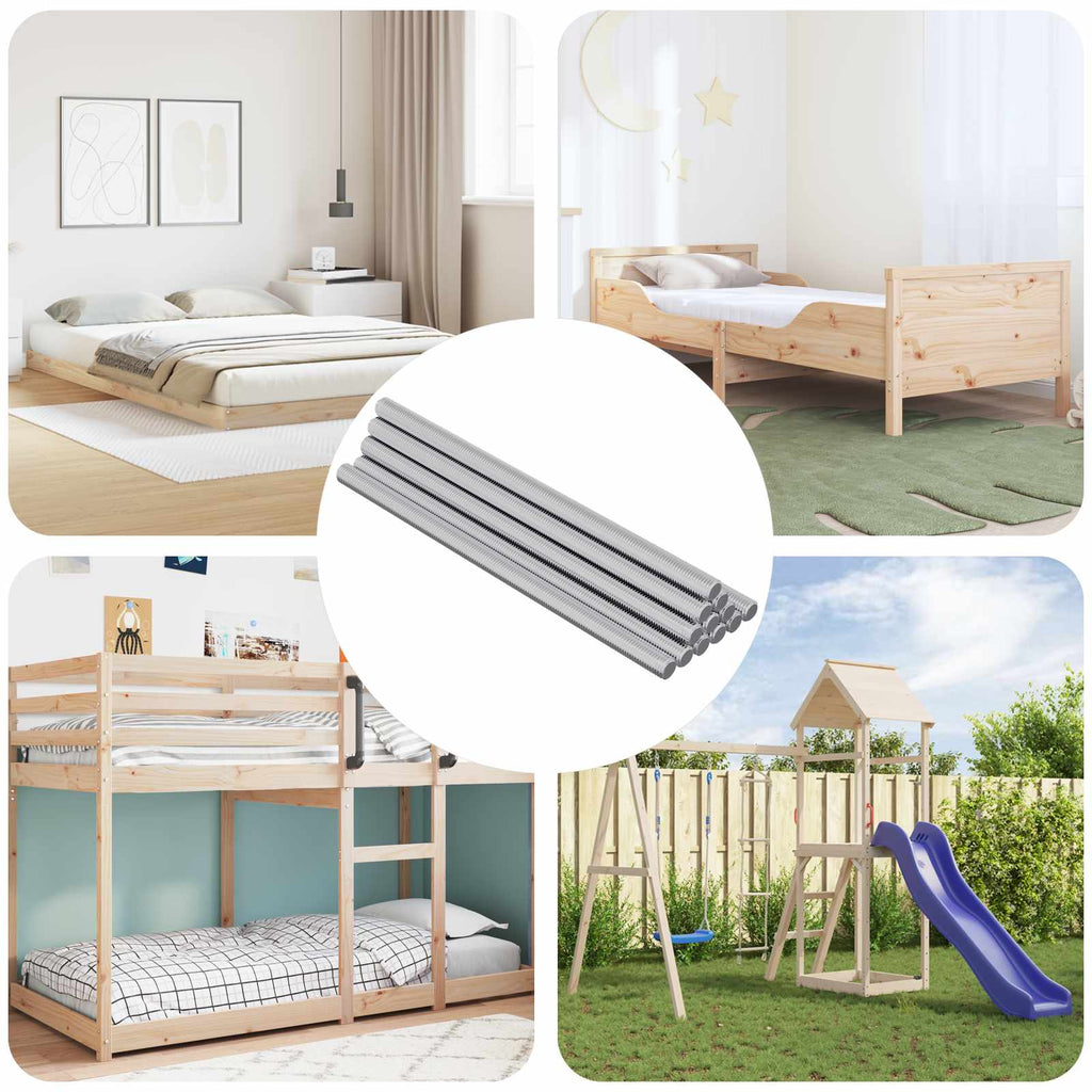 vidaXL Pręty gwintowane 900 pcs Srebrny Metal