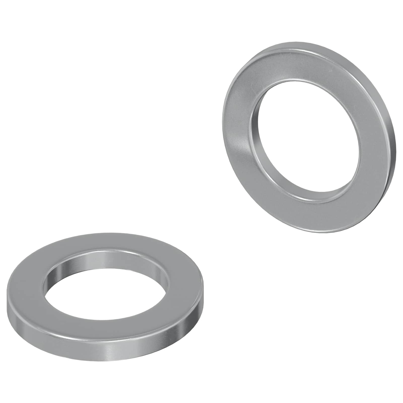 vidaXL Podkładki 2 pcs Srebrny 10 x 10 x 1,2 mm Stal