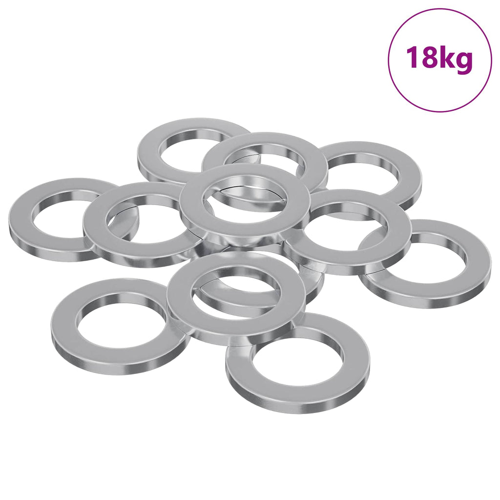 vidaXL Podkładki 50000 pcs Srebrny Żelazo