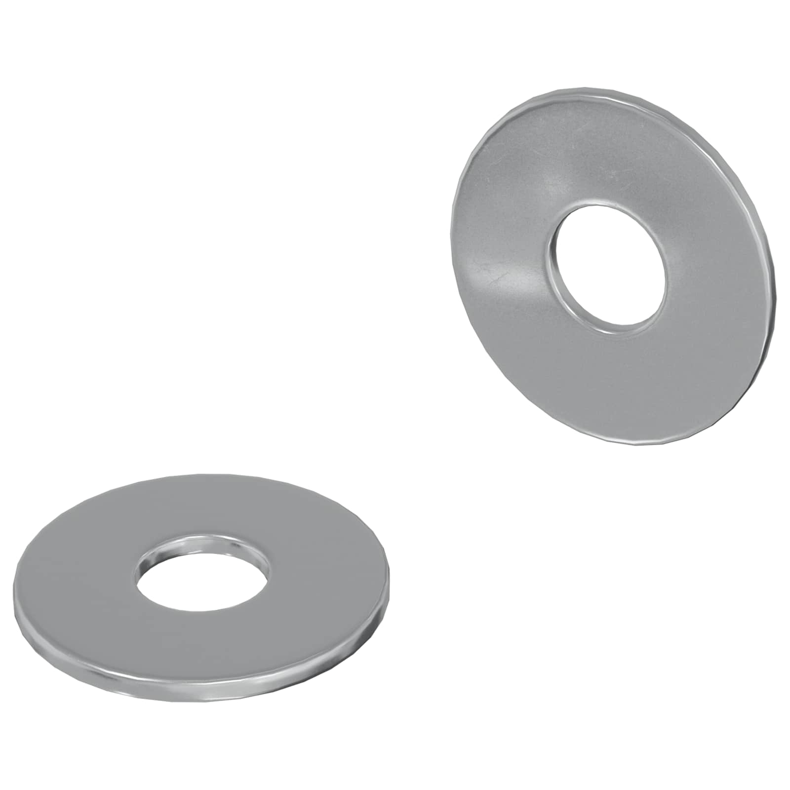 vidaXL Podkładki 2 pcs Srebrny 18 x 18 x 1,2 mm Żelazo
