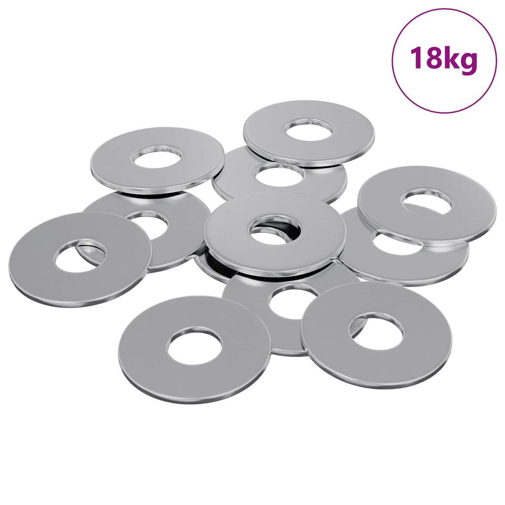 vidaXL Podkładki 9000 pcs Srebrny Żelazo