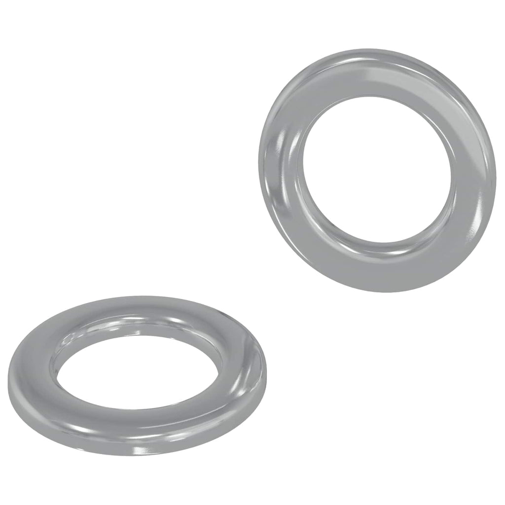 vidaXL Podkładki 2 pcs Srebrny 10 x 10 x 0,8 mm Żelazo