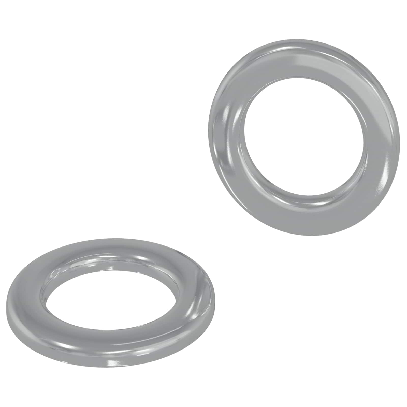vidaXL Podkładki 2 pcs Srebrny 10 x 10 x 0,8 mm Żelazo
