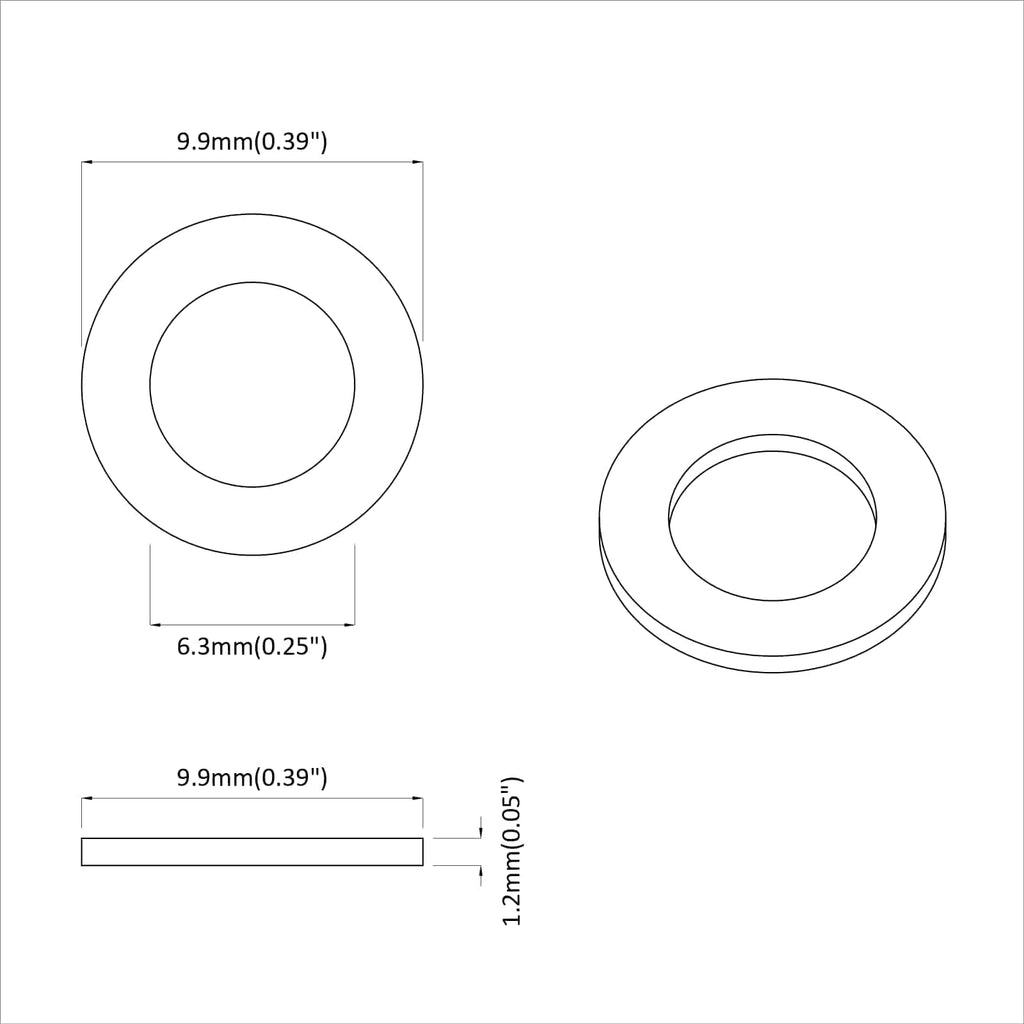 vidaXL Podkładki 52941 pcs Srebrny Żelazo