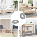vidaXL Podkładki 2 pcs Srebrny 12 x 12 x 1,2 cm Żelazo