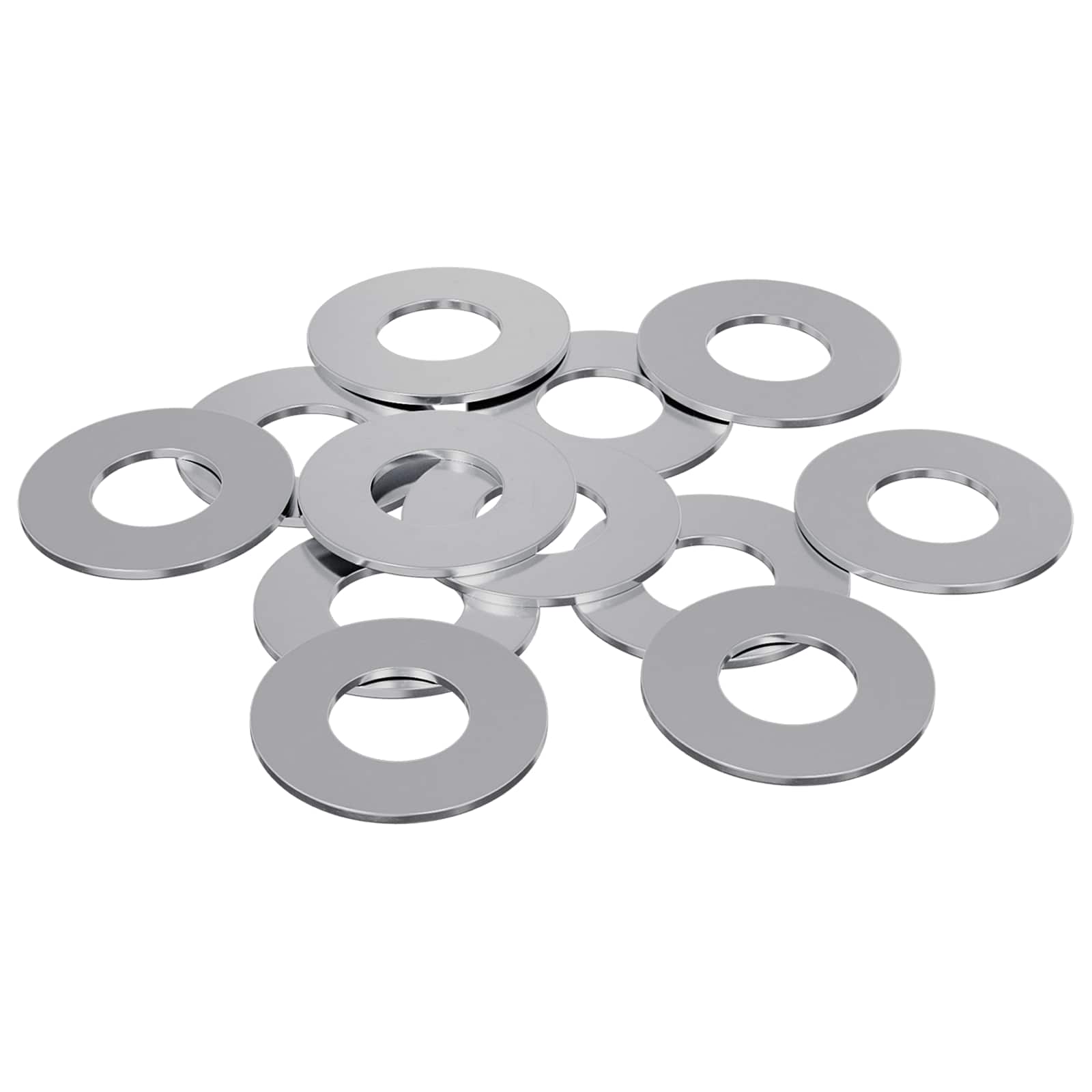 vidaXL Podkładki 12 pcs Srebrny 16 x 16 x 1,5 cm Żelazo
