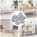 vidaXL Nakrętka sześcienna 12 pcs Srebrny m8 Metal