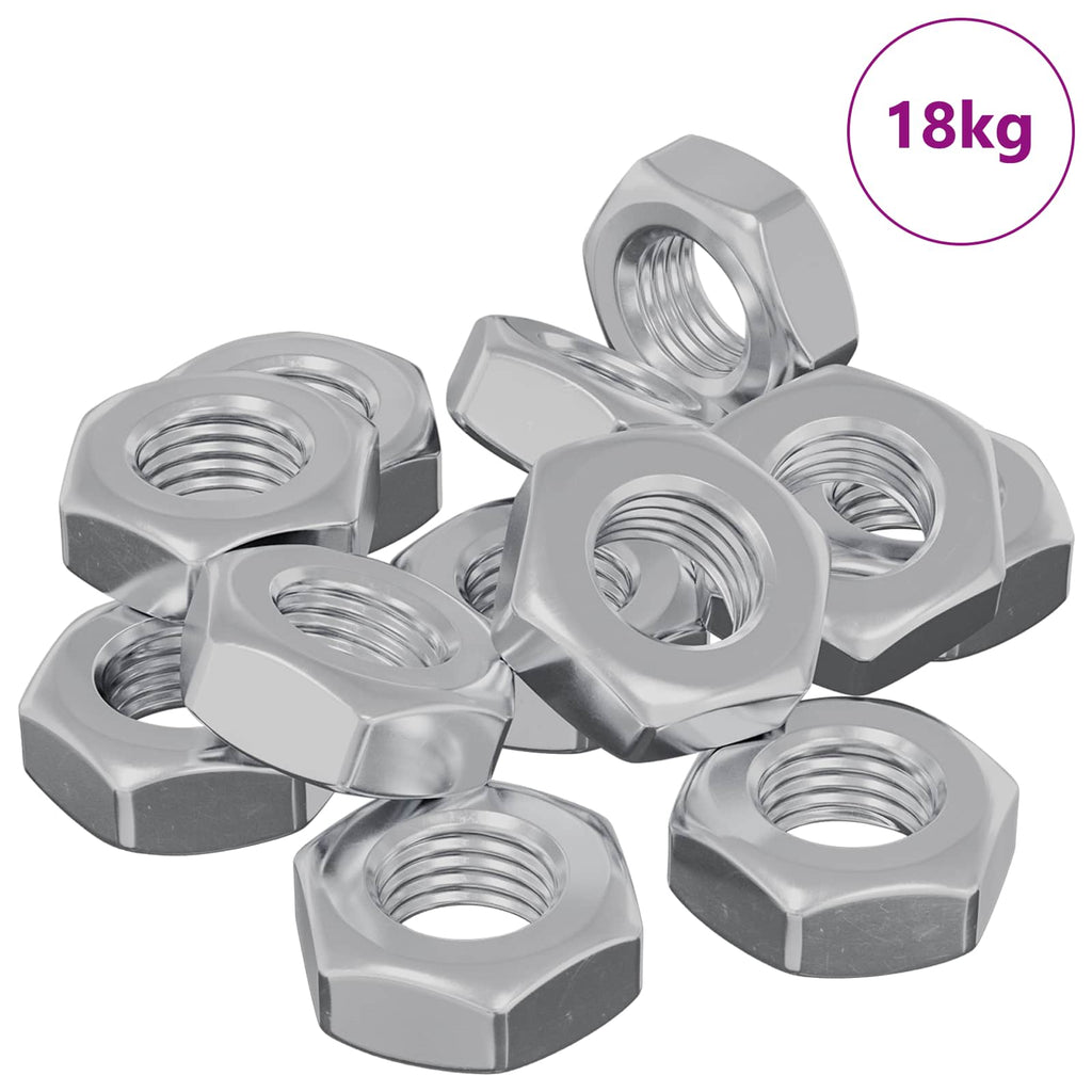 vidaXL Nakrętka sześcienna 3600 pcs Srebrny Metal