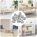 vidaXL Hex Orzechy żołędziowe 3913 pcs Srebrny Metal
