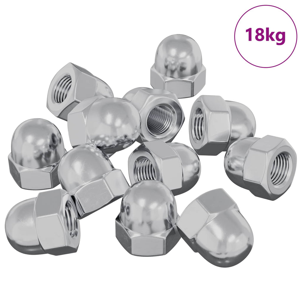 vidaXL Hex Orzechy żołędziowe 3913 pcs Srebrny Metal