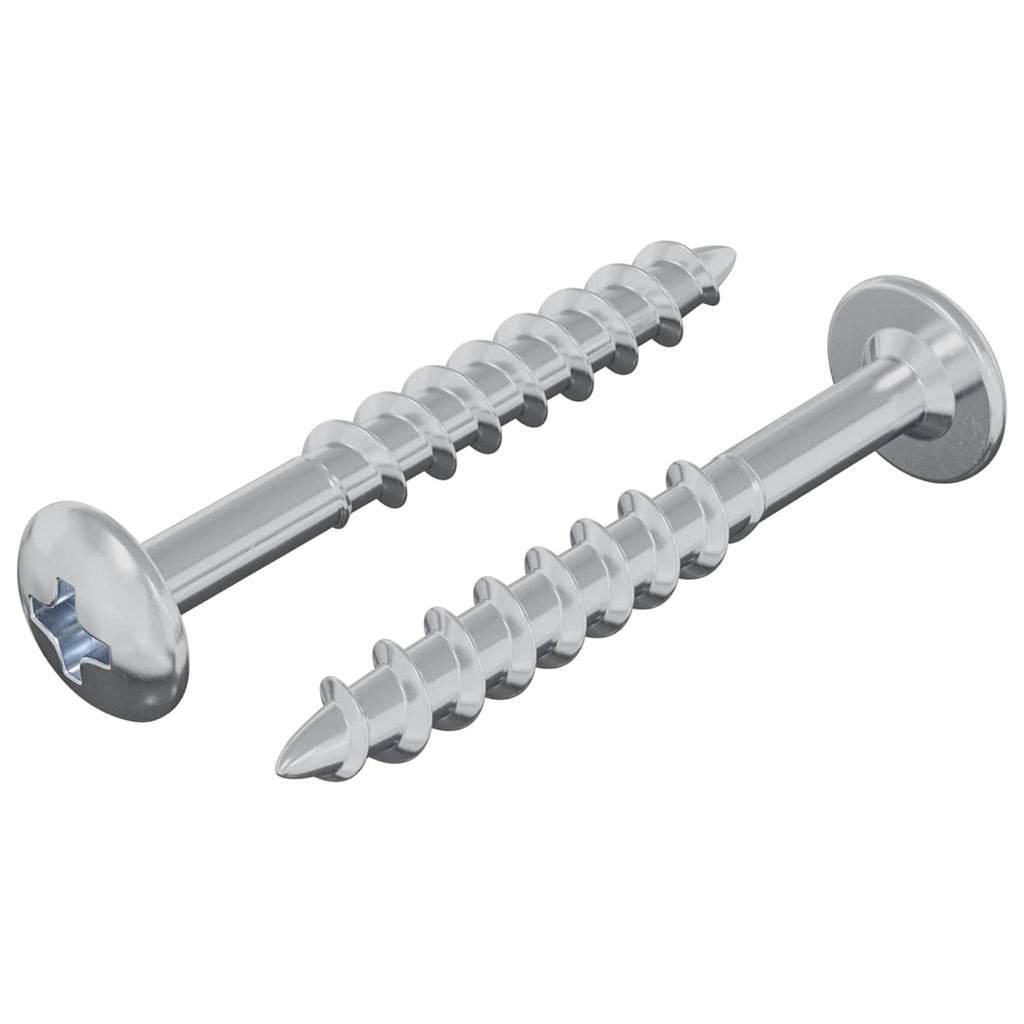 vidaXL Śruba 2 pcs Srebrny 9,8 x 35 mm Żelazo