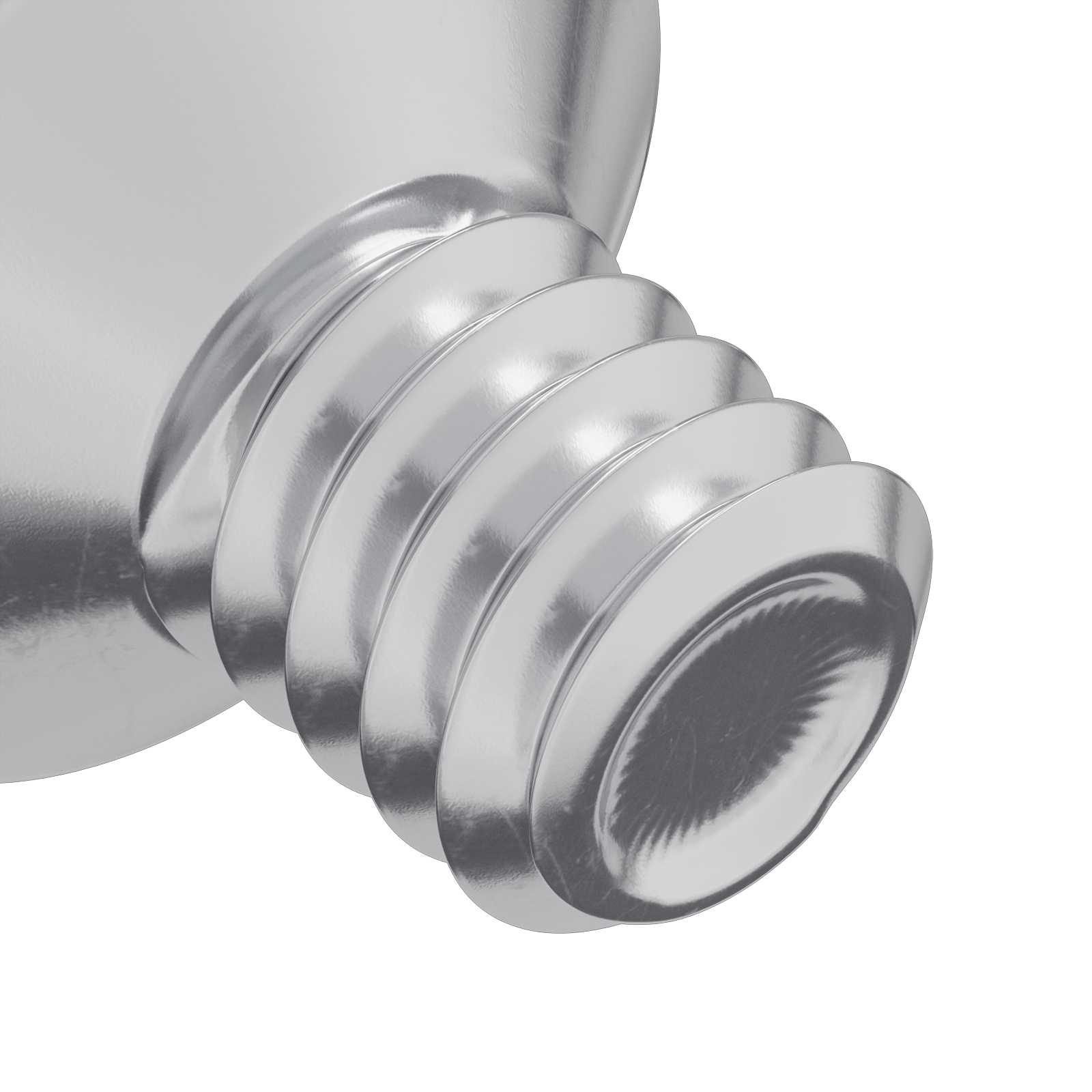 vidaXL Śruby z wpuszczonym łbem 2 pcs Srebrny M4 x 6 mm Stal