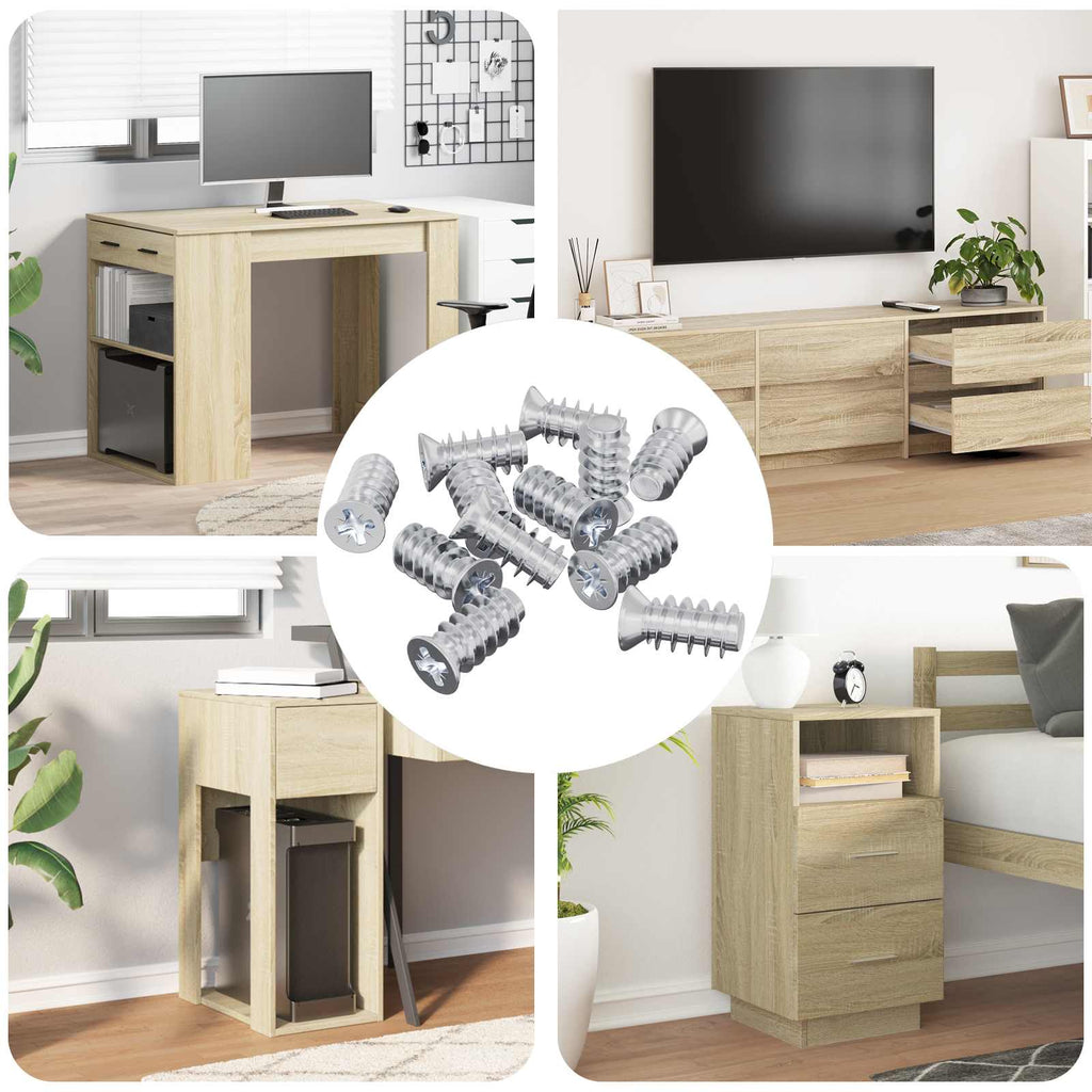 vidaXL Śruba 10909 pcs Srebrny M6 x 12 mm Żelazo