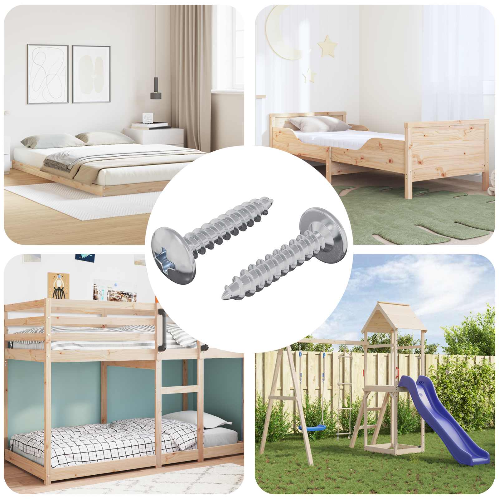 vidaXL Wsuwany gwóźdź 2 pcs Powlekana cynkiem 4 x 20 mm Stal