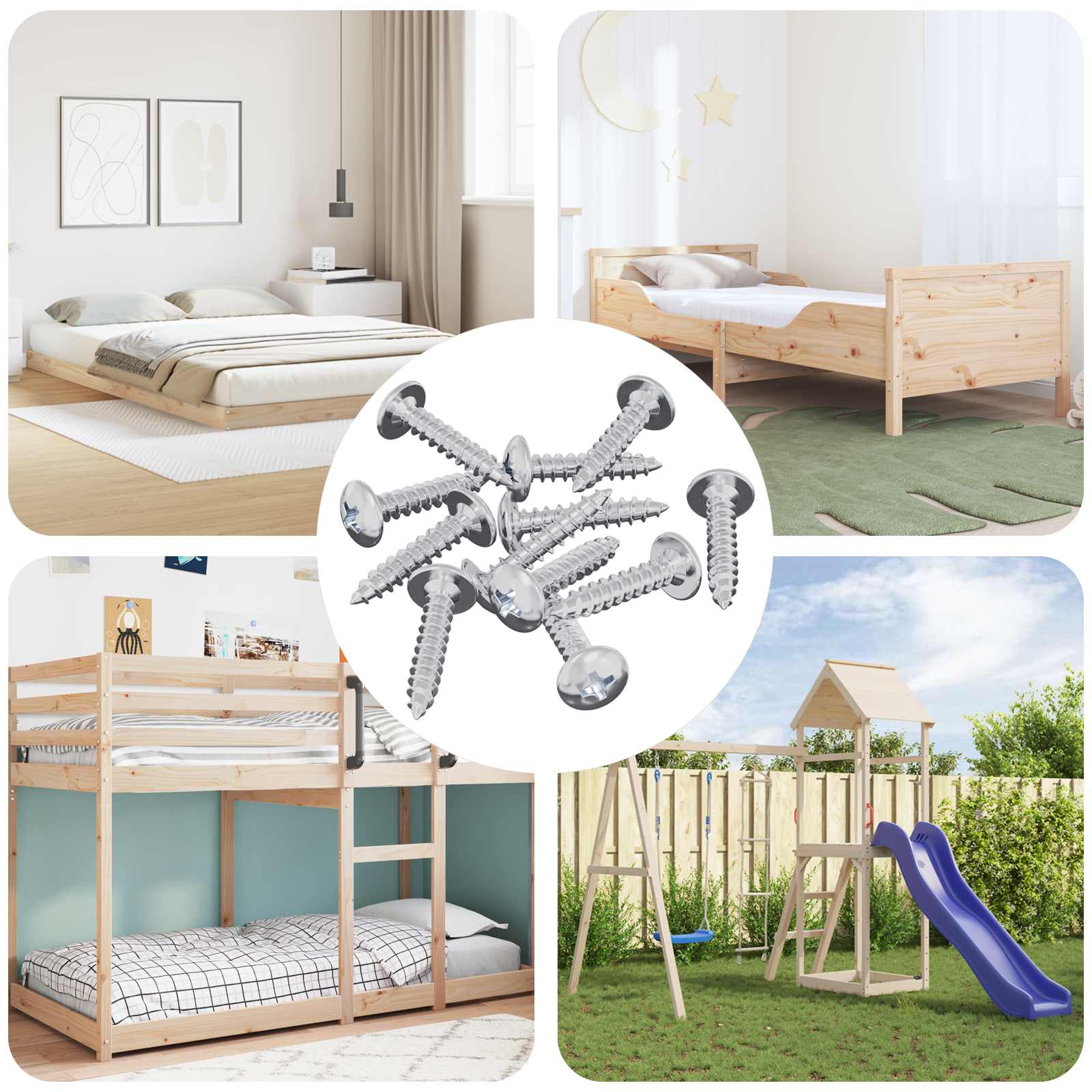 vidaXL Wsuwany gwóźdź 10976 pcs Powlekana cynkiem Stal