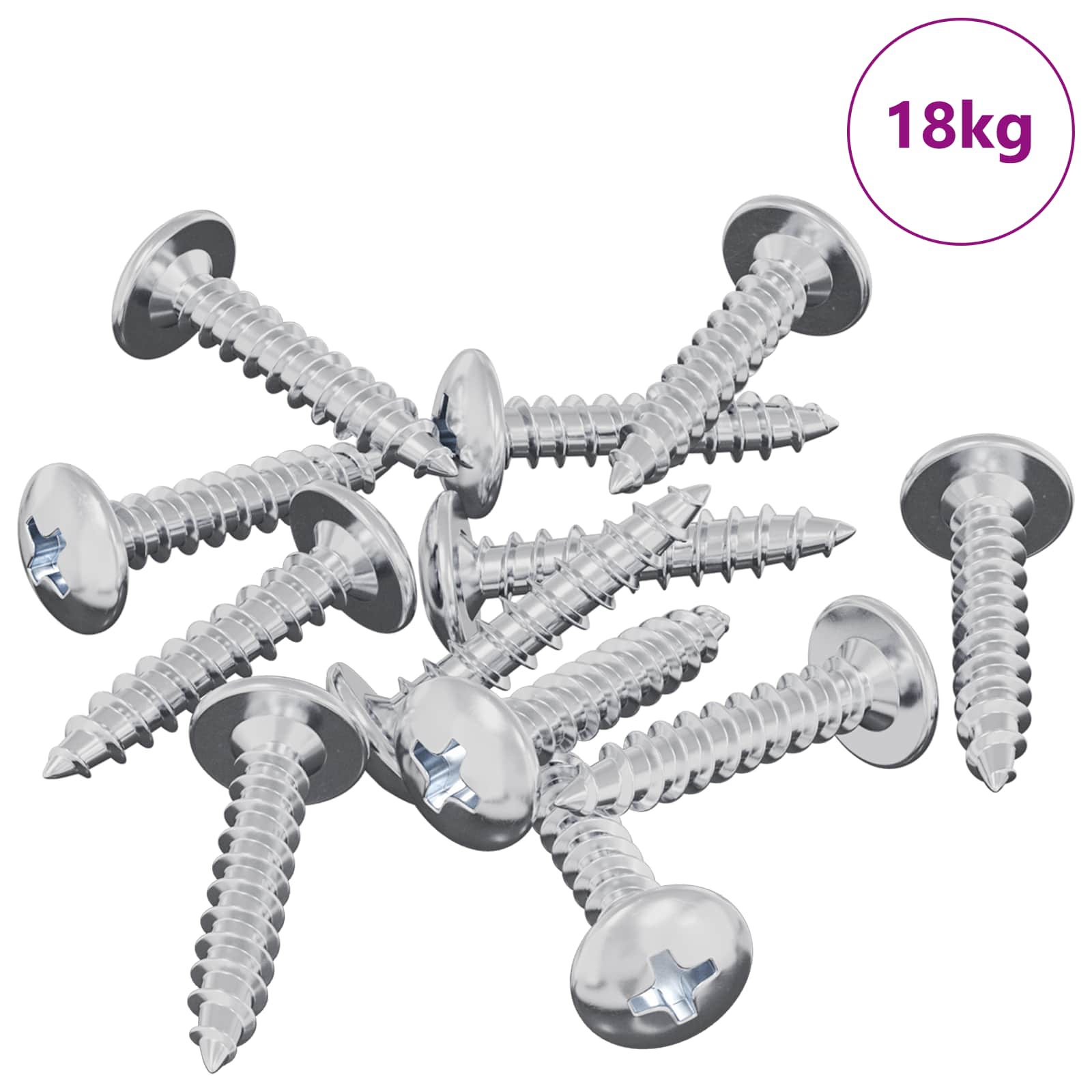 vidaXL Wsuwany gwóźdź 10976 pcs Powlekana cynkiem Stal