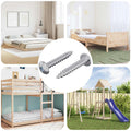 vidaXL Wsuwany gwóźdź 2 pcs Powlekana cynkiem 4 x 25 mm Stal