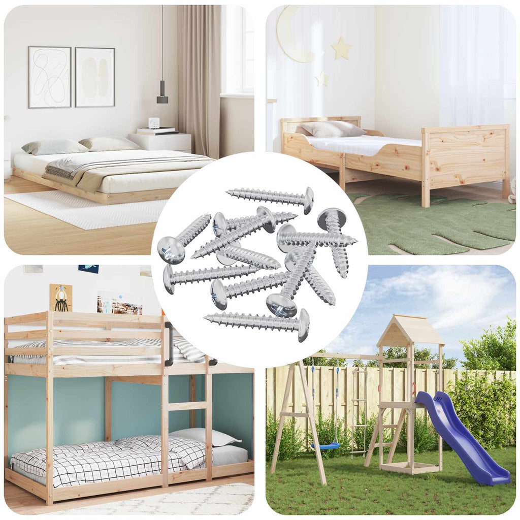 vidaXL Wsuwany gwóźdź 12 pcs Powlekana cynkiem 4 x 25 mm Stal