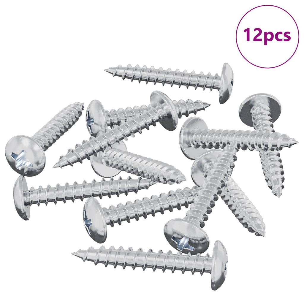 vidaXL Wsuwany gwóźdź 12 pcs Powlekana cynkiem 4 x 25 mm Stal