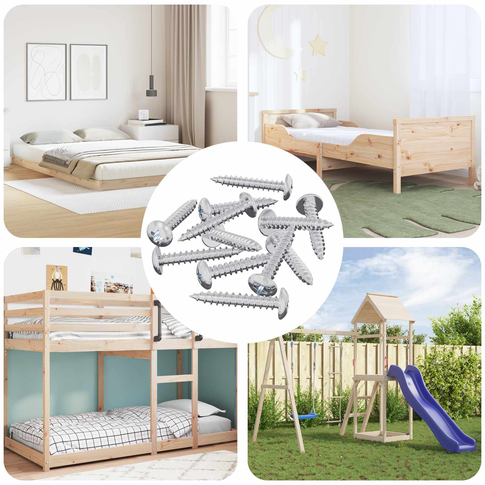 vidaXL Wsuwany gwóźdź 9231 pcs Powlekana cynkiem Stal