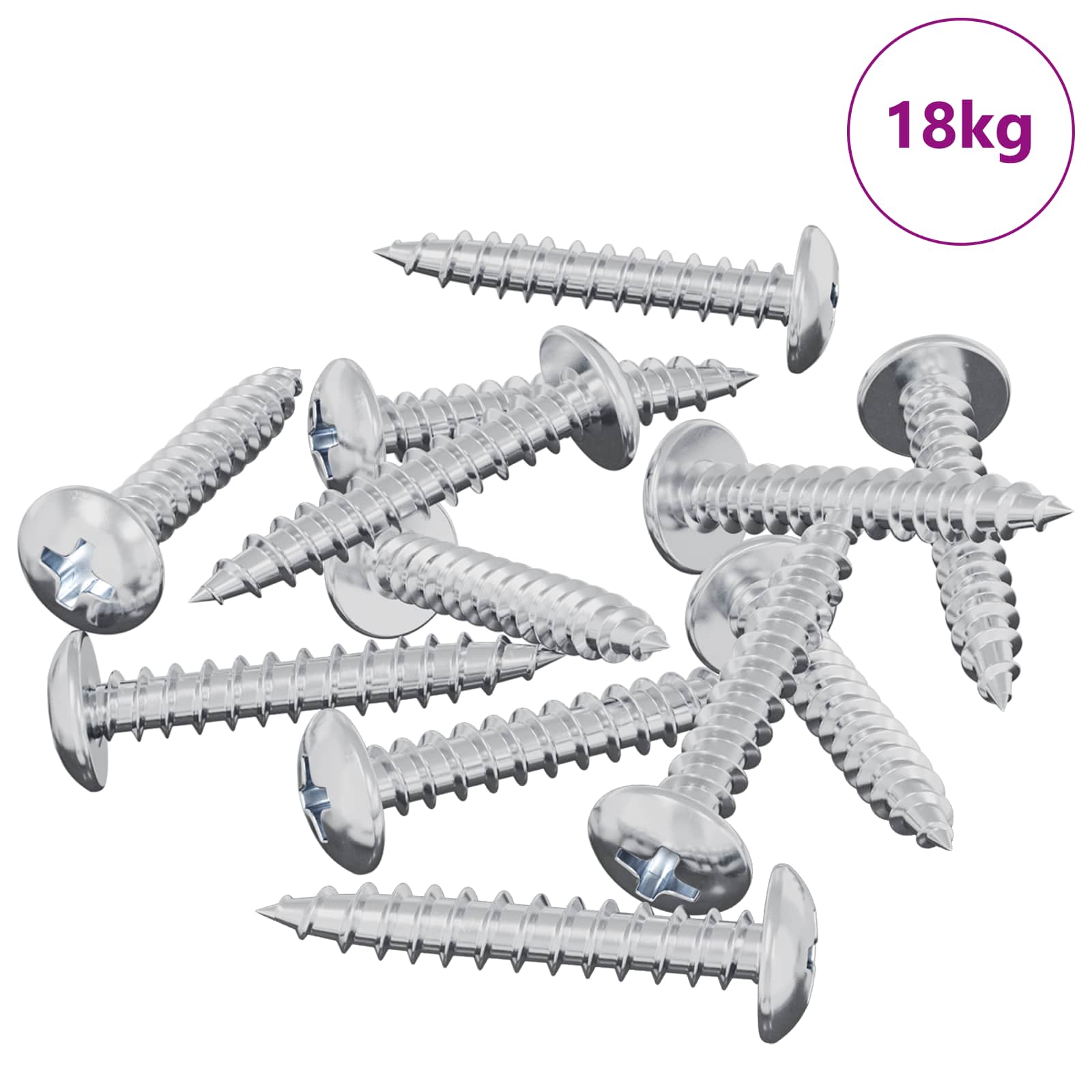 vidaXL Wsuwany gwóźdź 9231 pcs Powlekana cynkiem Stal