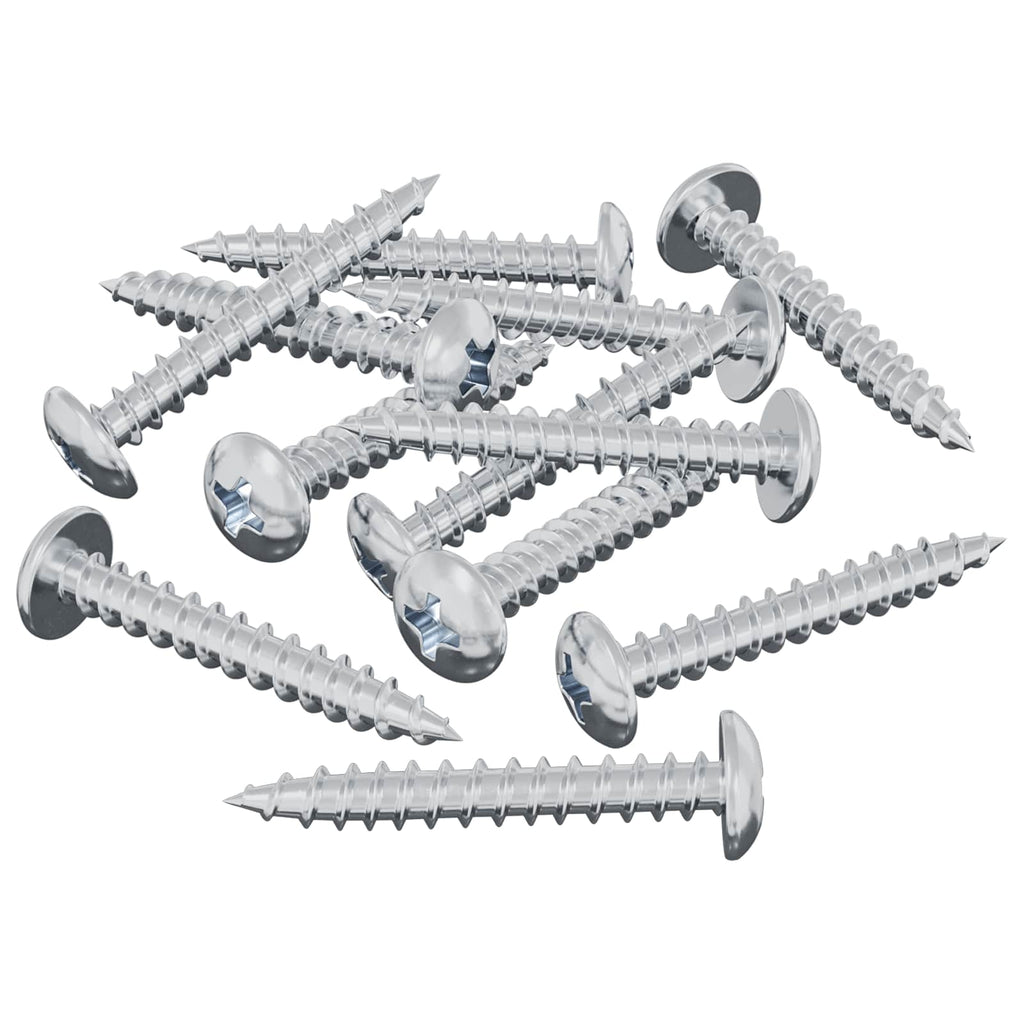 vidaXL Wkręt Drewniany 8182 pcs Srebrny M4 x 28 mm Żelazo