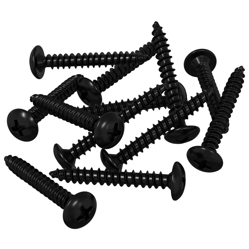 vidaXL Gwoźdź do gwintowania 8219 pcs Czarny Stal