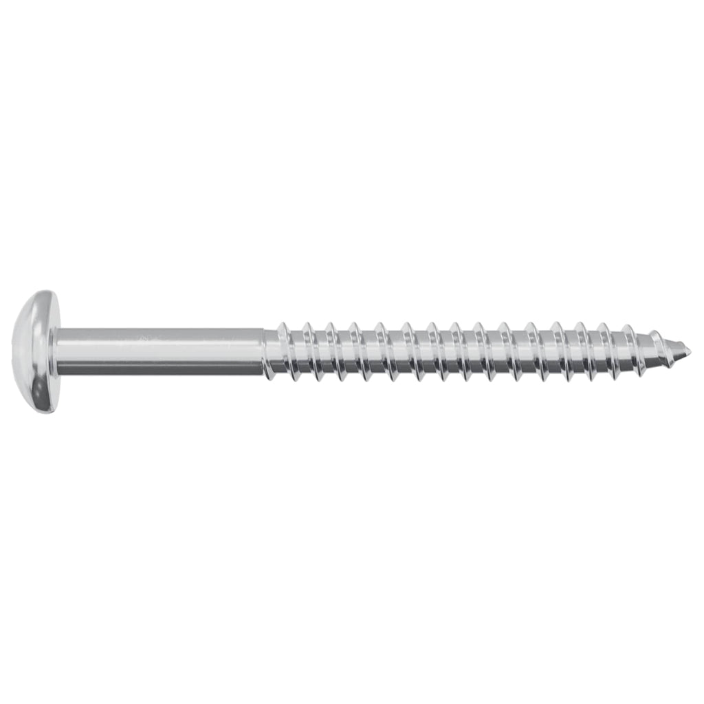 vidaXL Wkręt Drewniany 12 pcs Srebrny 9,8 x 53 mm Stal