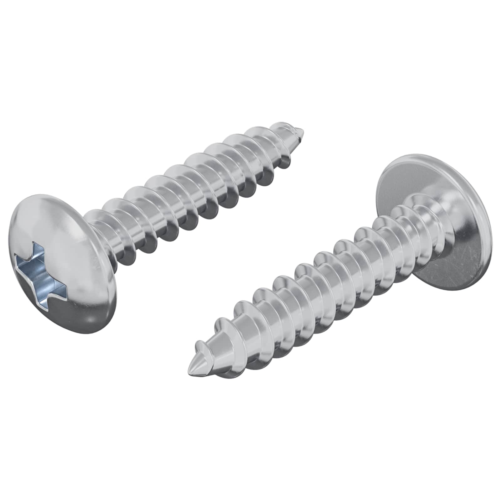 vidaXL Wkręty Drewniane 2 pcs Srebrny M4 x 20 mm Stal