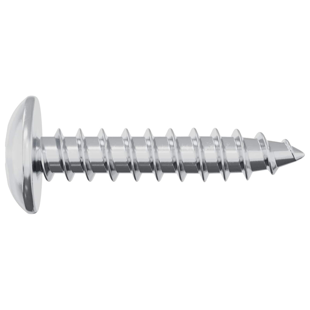 vidaXL Wkręty Drewniane 2 pcs Srebrny M4 x 20 mm Stal