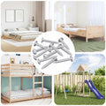 vidaXL Wkręty Drewniane 12 pcs Srebrny M4 x 25 mm Stal