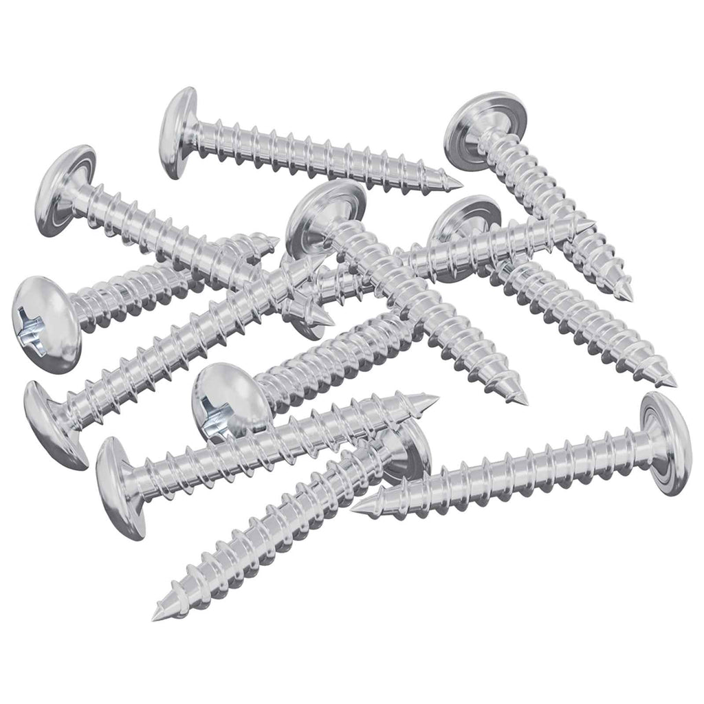 vidaXL Wkręty Drewniane 12 pcs Srebrny M4 x 25 mm Stal