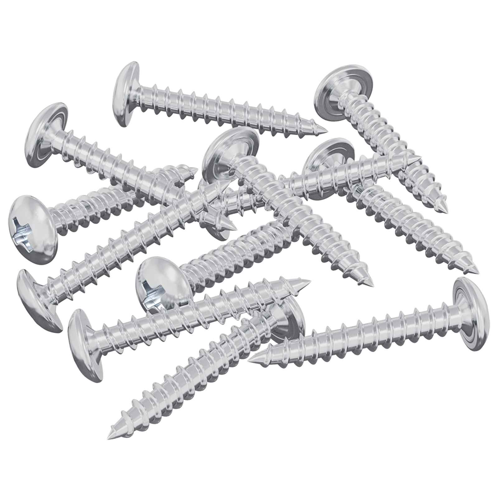 vidaXL Wkręty Drewniane 12 pcs Srebrny M4 x 25 mm Stal