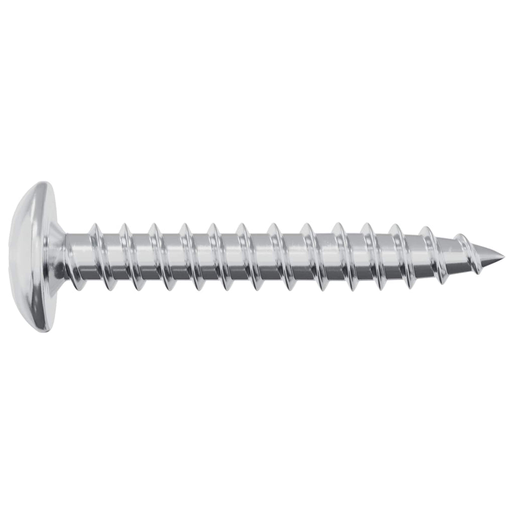 vidaXL Wkręty Drewniane 12 pcs Srebrny M4 x 25 mm Stal