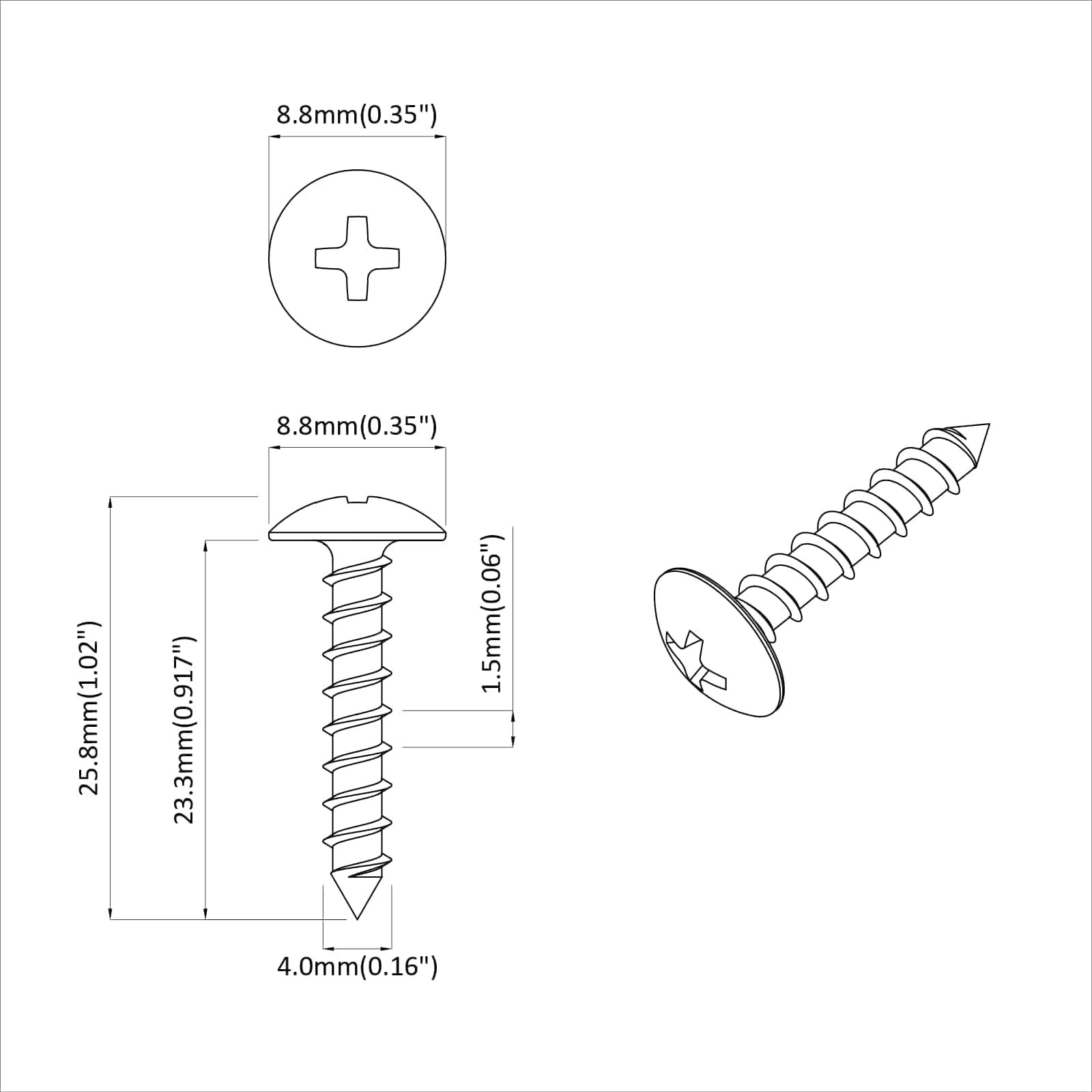 vidaXL Wkręty Drewniane 9231 pcs Srebrny Stal