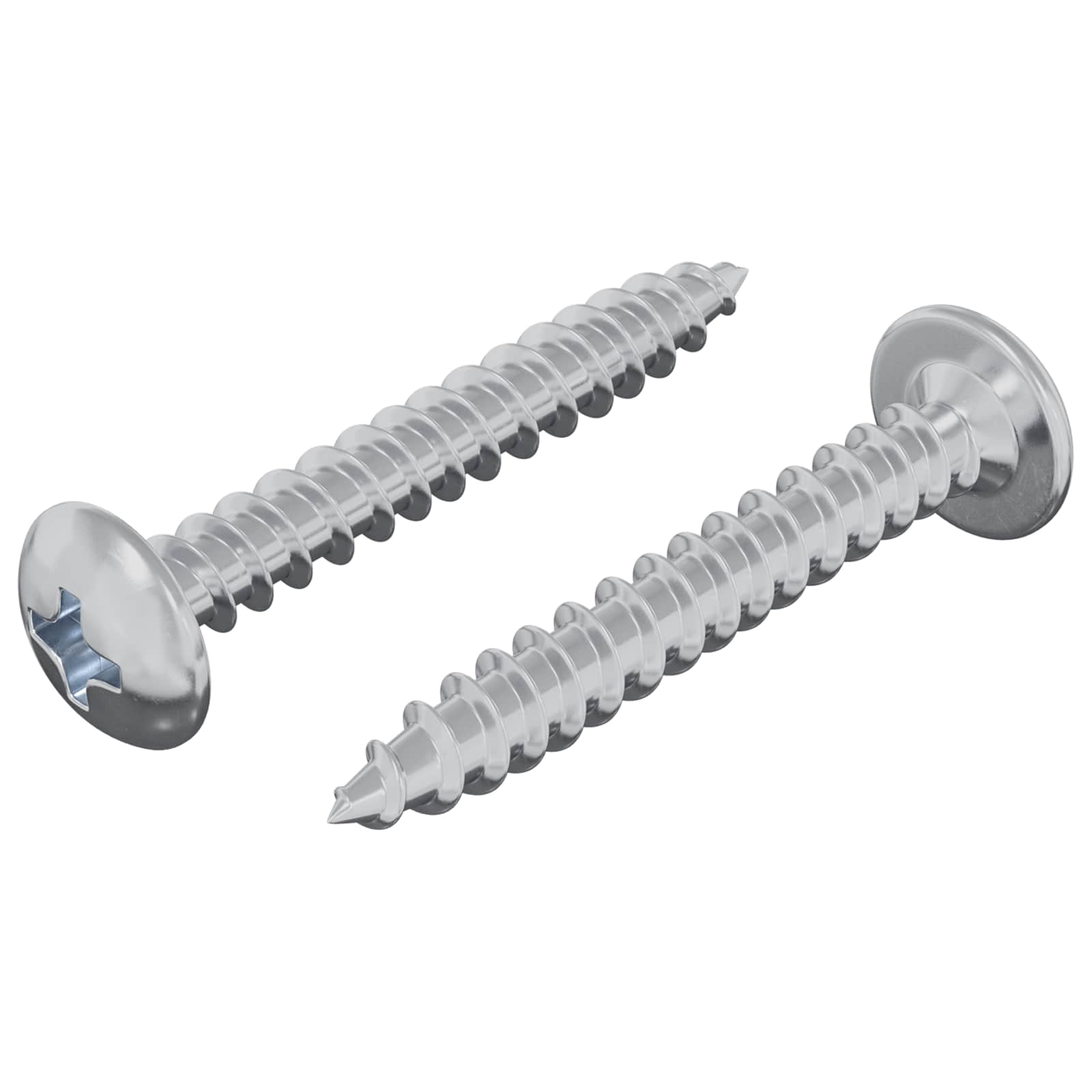 vidaXL Wkręty Drewniane 2 pcs Srebrny M4 x 28 mm Stal