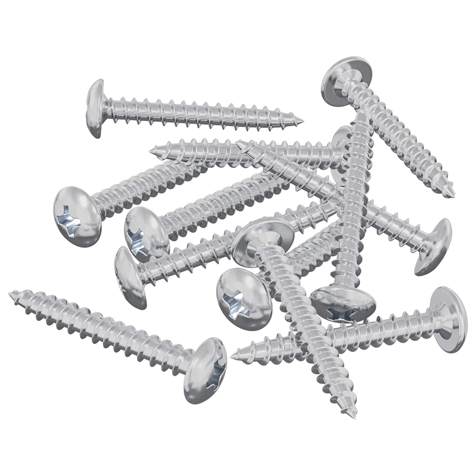 vidaXL Wkręty Drewniane 12 pcs Srebrny M4 x 28 mm Stal