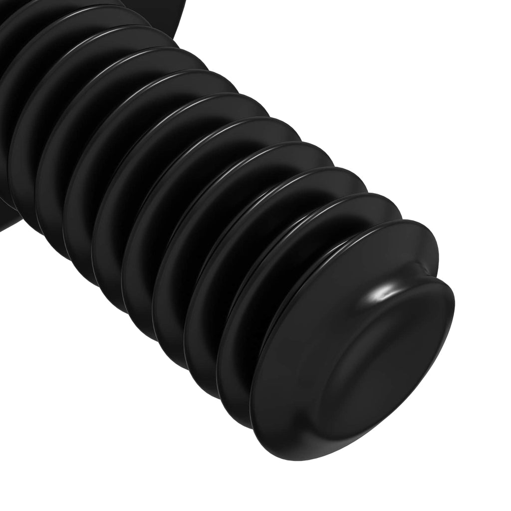 vidaXL Śruby osłonowe 12 pcs Czarny M4 x 10 mm Żelazo