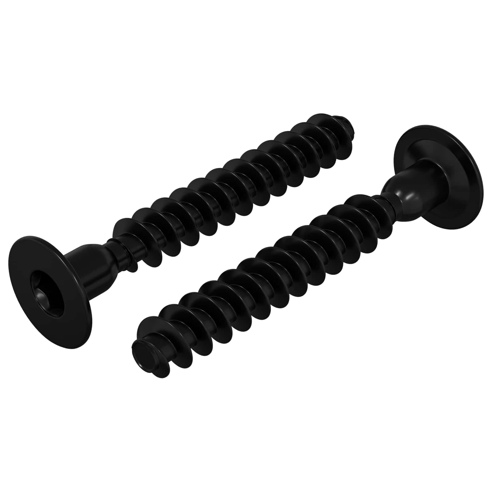 vidaXL Śruba z gniazdem i główką sferyczną 2 pcs Czarny M5 x 40 mm