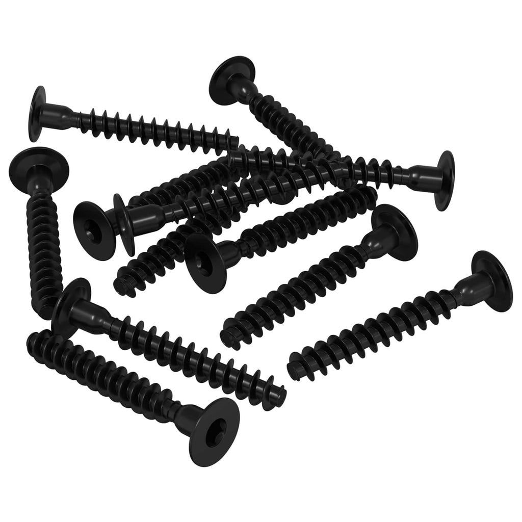 vidaXL Śruba z gniazdem i główką sferyczną 5143 pcs Czarny Żelazo