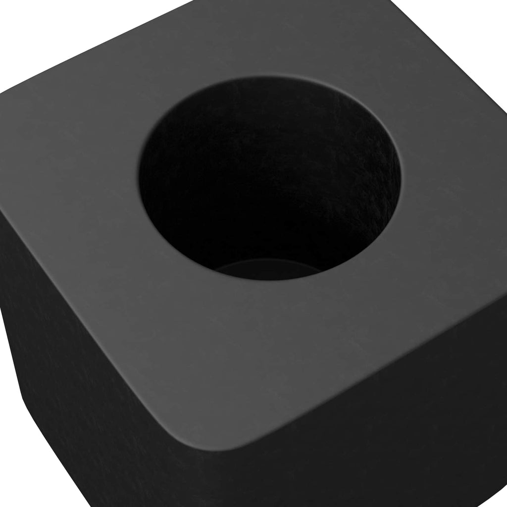 vidaXL Uchwyt szuflady 2 pcs Czarny 15 x 15 x 15mm Kopolimer PP