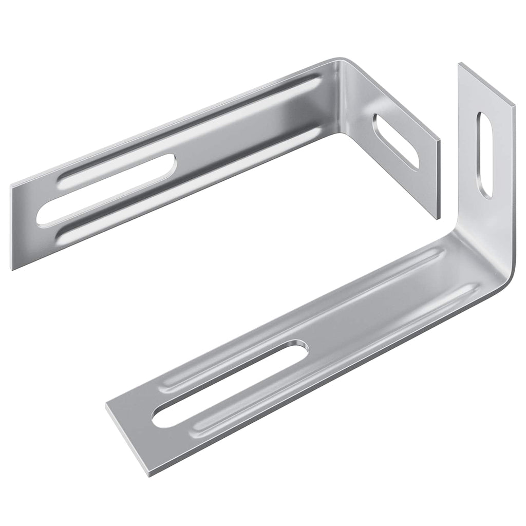 vidaXL Uchwyt antyprzewrócenia 2 pcs Srebrny 74,5 x 15 x 32 mm Żelazo