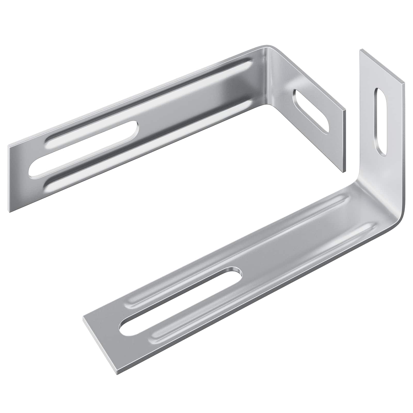 vidaXL Uchwyt antyprzewrócenia 2 pcs Srebrny 74,5 x 15 x 32 mm Żelazo